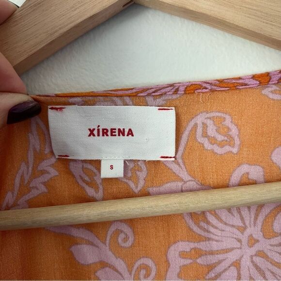 Xirena Mykah Floral Maxi Dress Coverup NEW Size Small Orange Purple - Picture 5 of 11